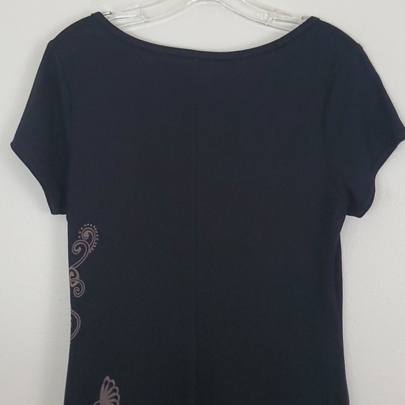 Max Studios Black & Light Brown Dress L - Picture 6 of 8